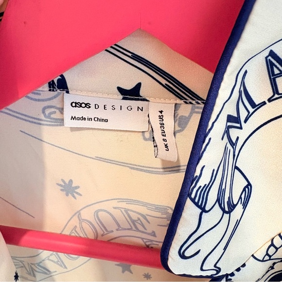 ASOS White and Blue Constellations Print Pajama Set - Picture 5 of 8